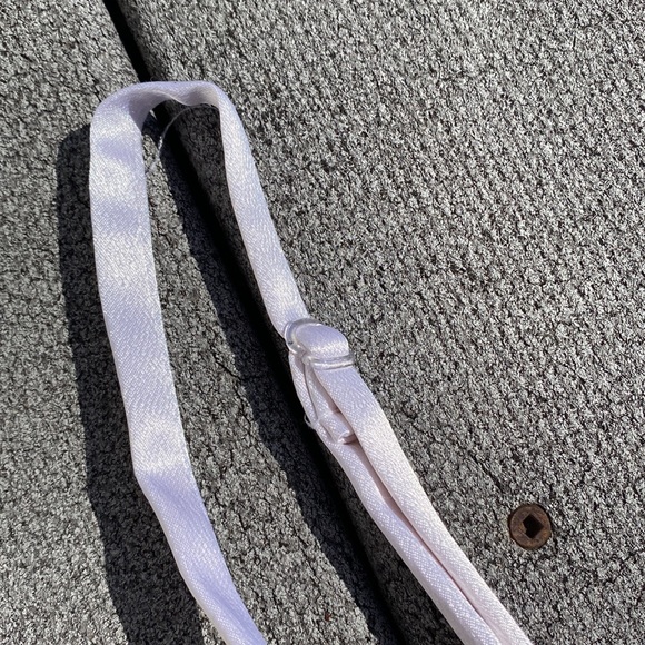 Black and White Dress with Red Sash - Picture 4 of 7